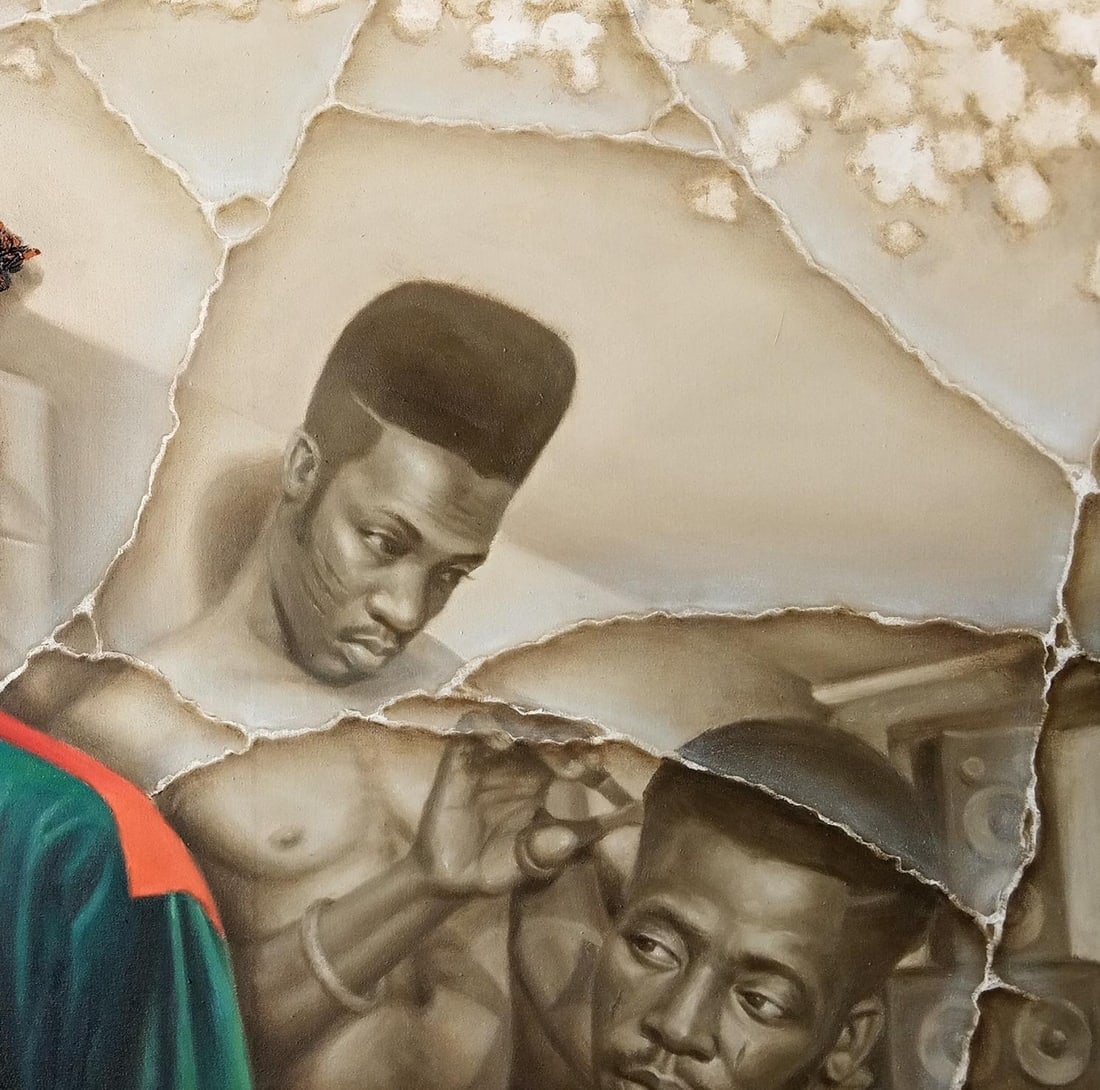 Oluwaseun Ojebiyi, Vintage Vibe -21st Century, Contemporary, Figurative Painting, Oil, 2023 - 12