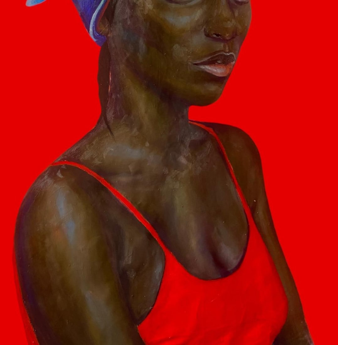 Mayowa Esan, Royalty -21st Century, Contemporary, Figurative Painting, Mixed Media, Women art, 2023 - 13