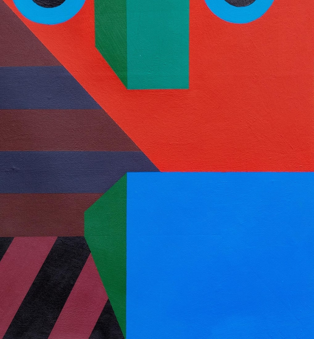 Chinedu Chidebe, Face 1 - 21st Century, Contemporary, Geometric Abstract, Interior, Art Deco, 2024 - 2