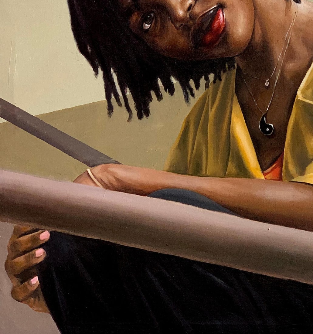 Afolayan Emmanuel, In Between -21st Century, Contemporary, Portrait Painting, Oil, Women Art, 2024 - 13