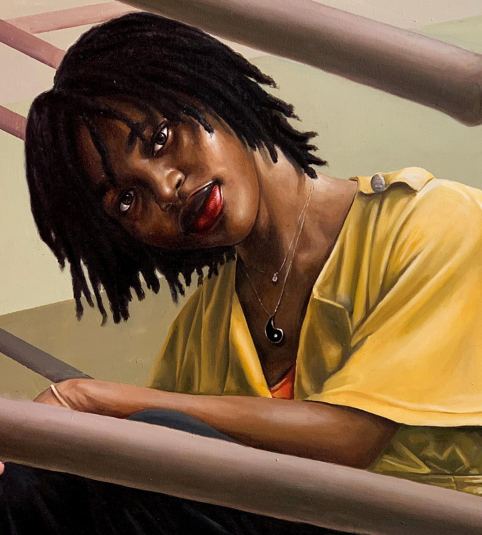 Afolayan Emmanuel, In Between -21st Century, Contemporary, Portrait Painting, Oil, Women Art, 2024 - 3