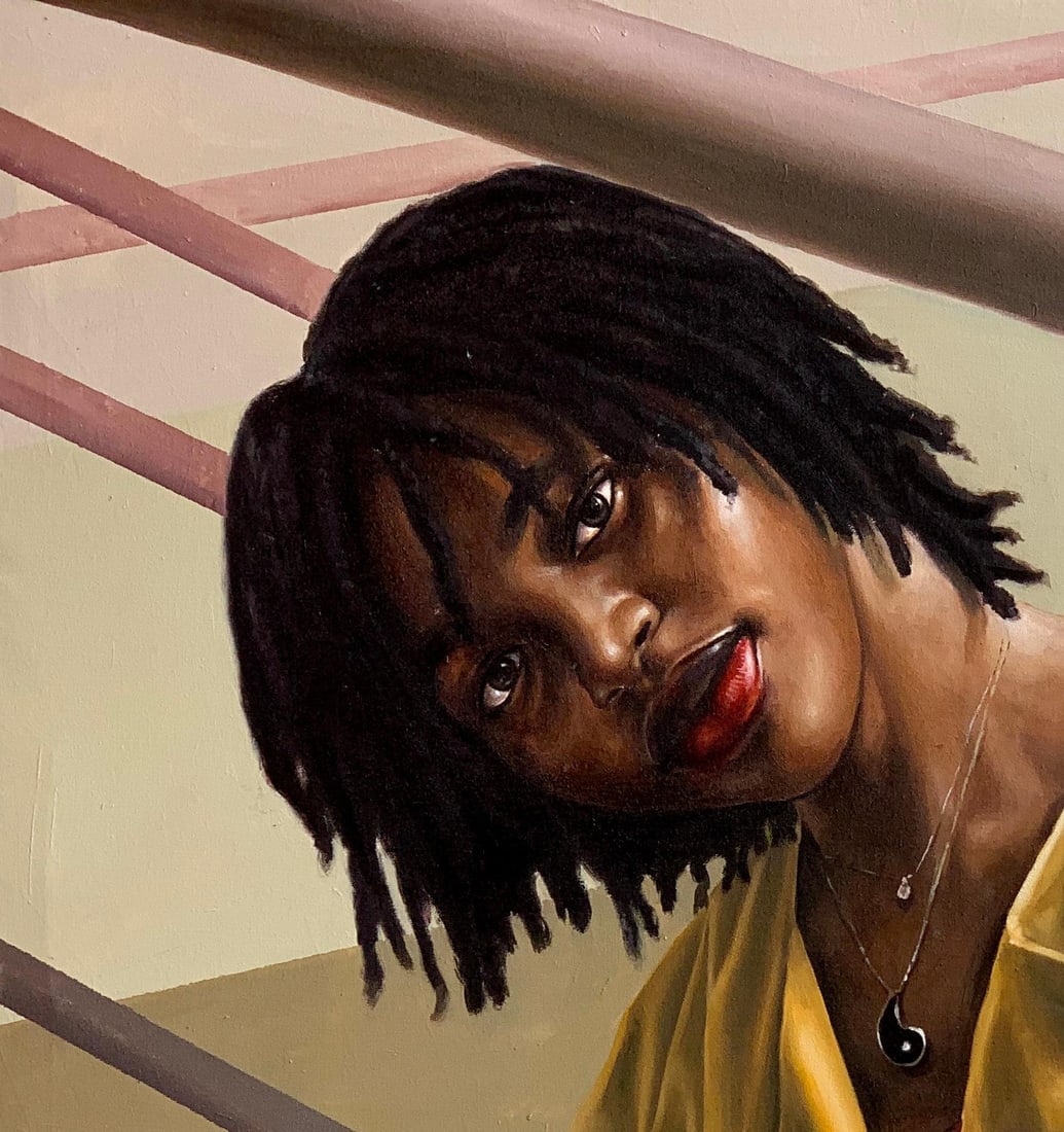 Afolayan Emmanuel, In Between -21st Century, Contemporary, Portrait Painting, Oil, Women Art, 2024 - 5