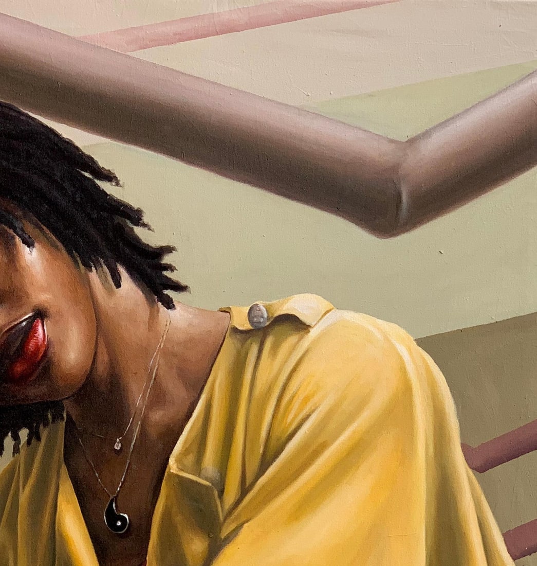 Afolayan Emmanuel, In Between -21st Century, Contemporary, Portrait Painting, Oil, Women Art, 2024 - 6
