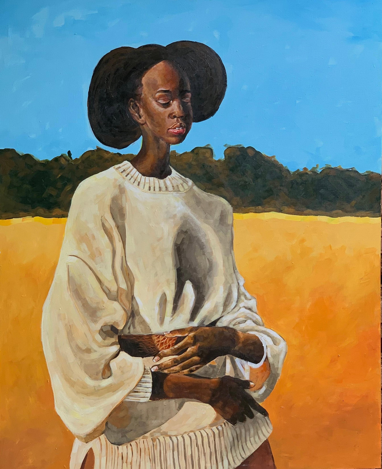 Elie HATUNGIMANA, Echoes of Love -21st Century, Contemporary, Figurative Painting, Women Art, 2023 - 10