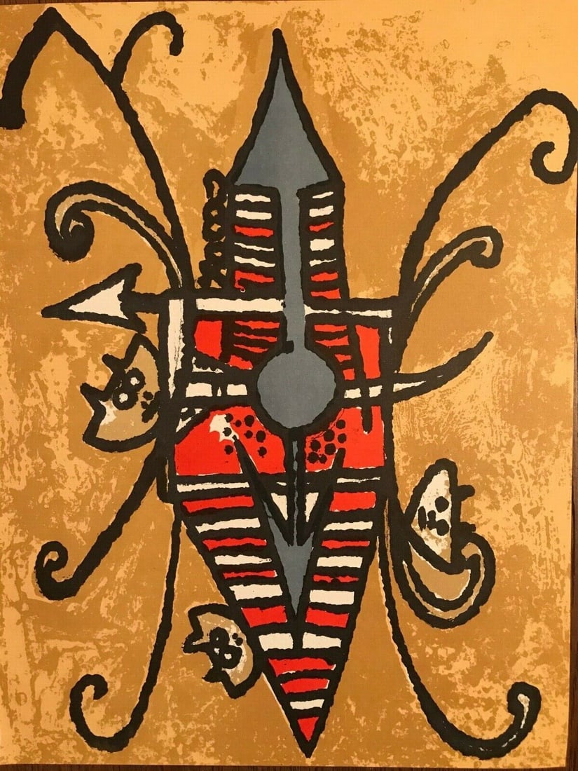 Wifredo Lam Original Lithograph L'oiseau du possible XXe Siecle 1979: Title: Wifredo Lam Original Lithograph L'oiseau du possible XXe Siecle 1979 Description: Artist: Wifredo Lam Title: L' oiseau du possible Medium: Original Lithograph Marks: Not signed, not numbered Pr