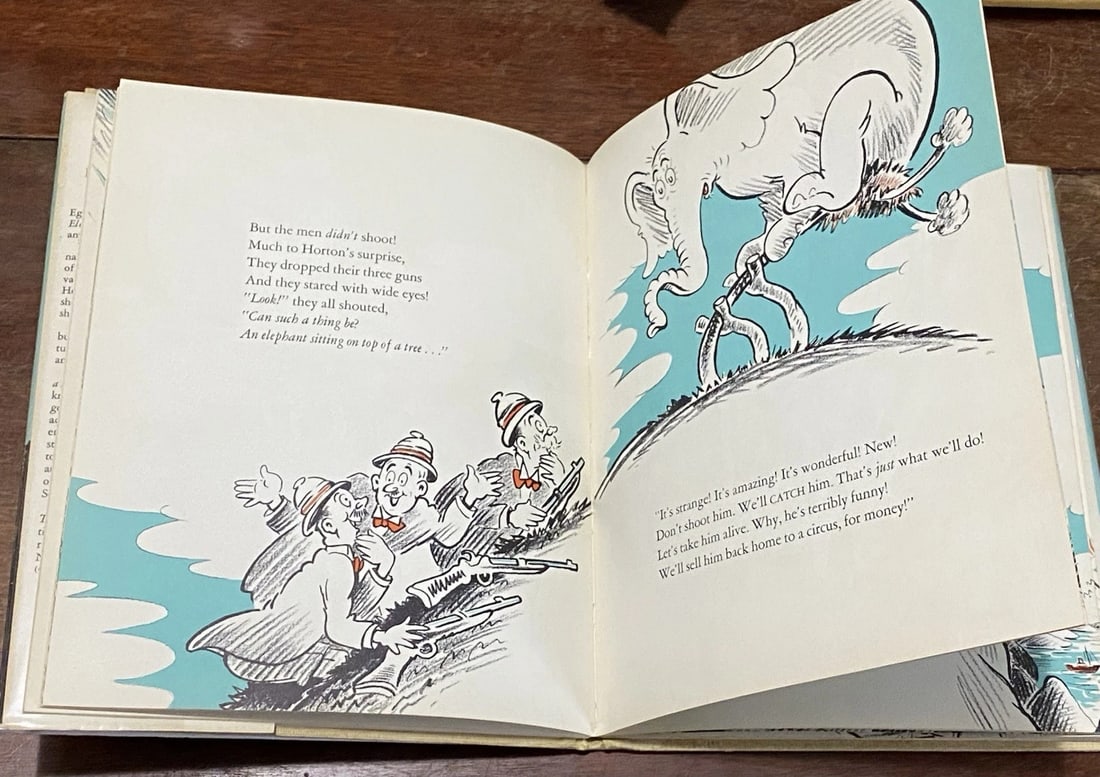 Horton Hatches the Egg 1940 First Ed Dr. Seuss First Ed HC/ DJ Near Fine/Good - 11