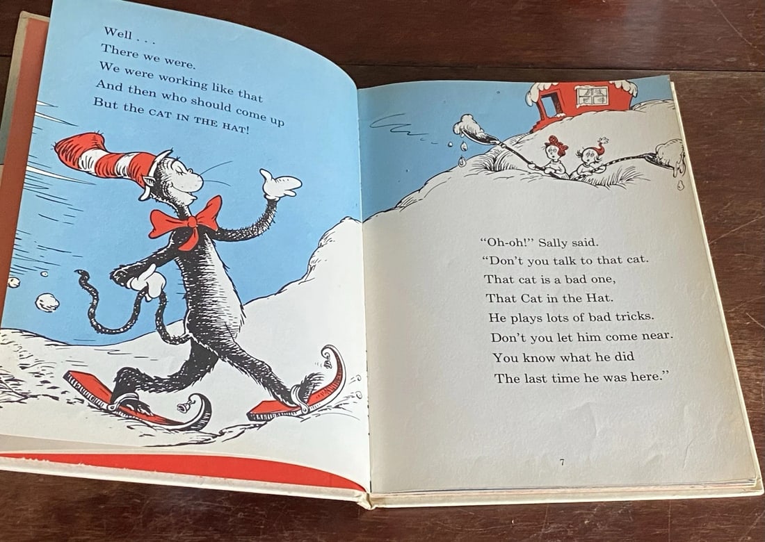Dr Seuss The Cat in the Hat Comes Back 1stEdition/1st Printing Stated 1958 Good - 7