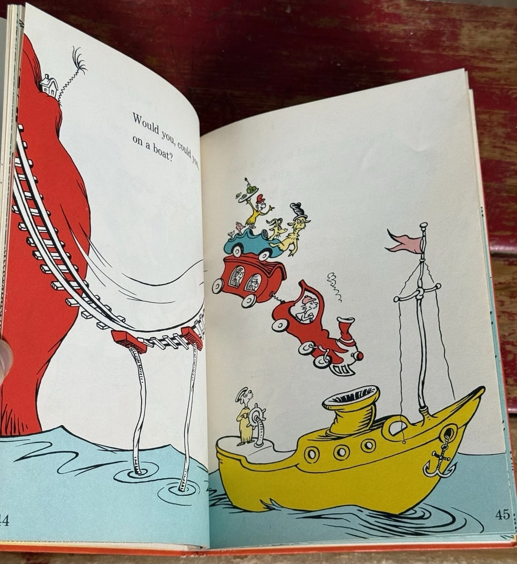 Vintage GREEN EGGS AND HAM by Dr. SEUSS 1960 Book Club 1st Edition/1st Hardcover - 10