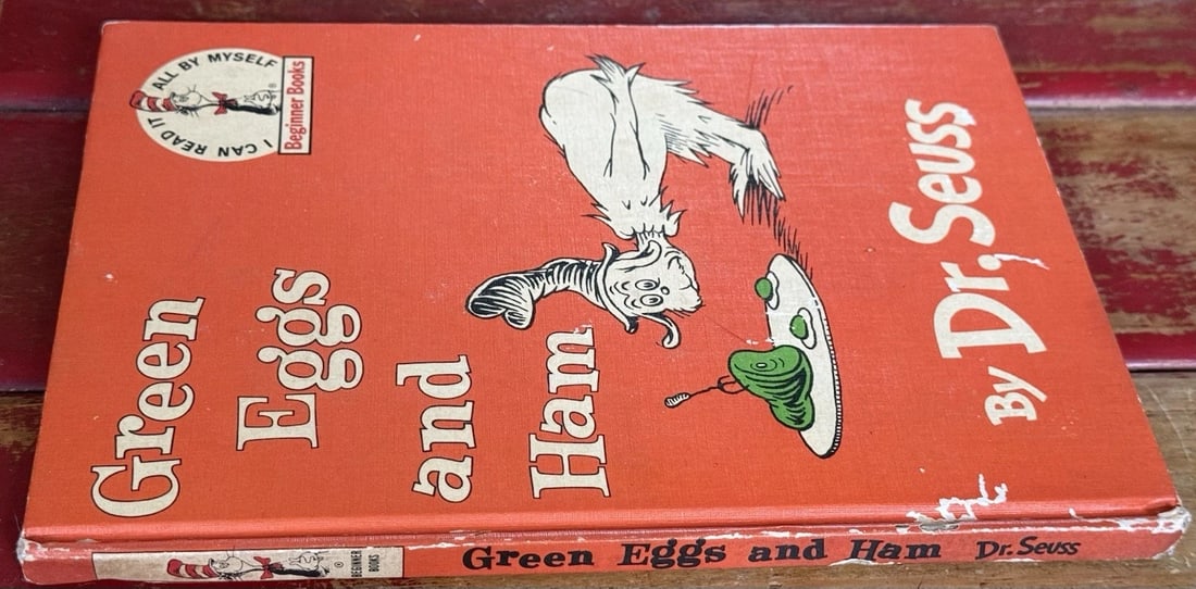 Vintage GREEN EGGS AND HAM by Dr. SEUSS 1960 Book Club 1st Edition/1st Hardcover - 4
