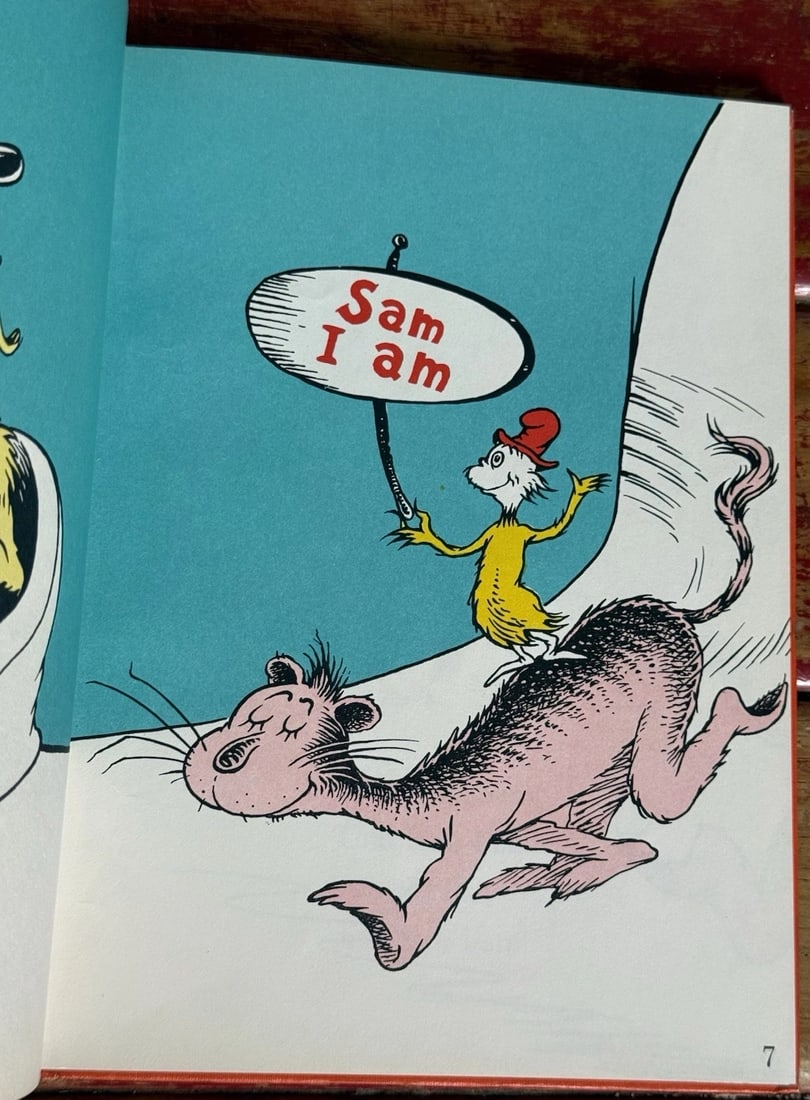 Vintage GREEN EGGS AND HAM by Dr. SEUSS 1960 Book Club 1st Edition/1st Hardcover - 8