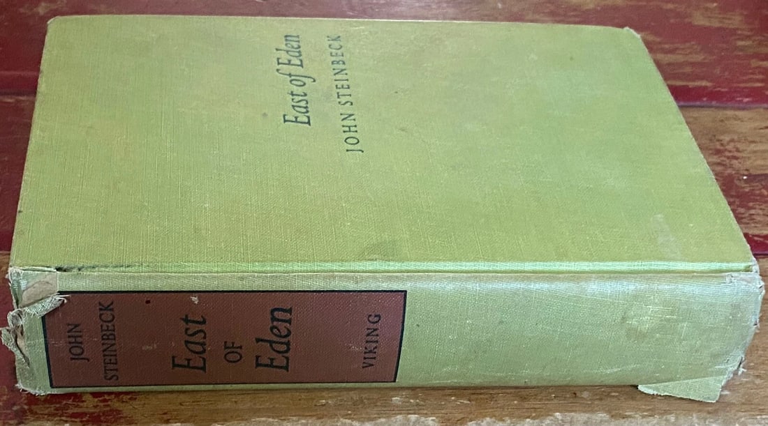 EAST OF EDEN JOHN STEINBECK 1952 HC Viking FIRST EDITION with "BITE" error - 5