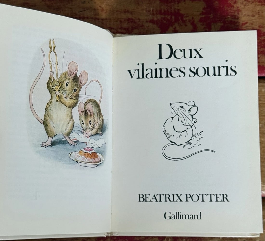 Deux Vilaines Souris by Beatrix Potter - Gallimard - 1985 Like New Condition! - 2