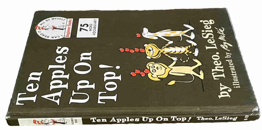 Ten Apples Up on Top!Theo LeSieg aka Dr. Seuss HC 1961/1989 BeginnerBooks NOT BC - 9