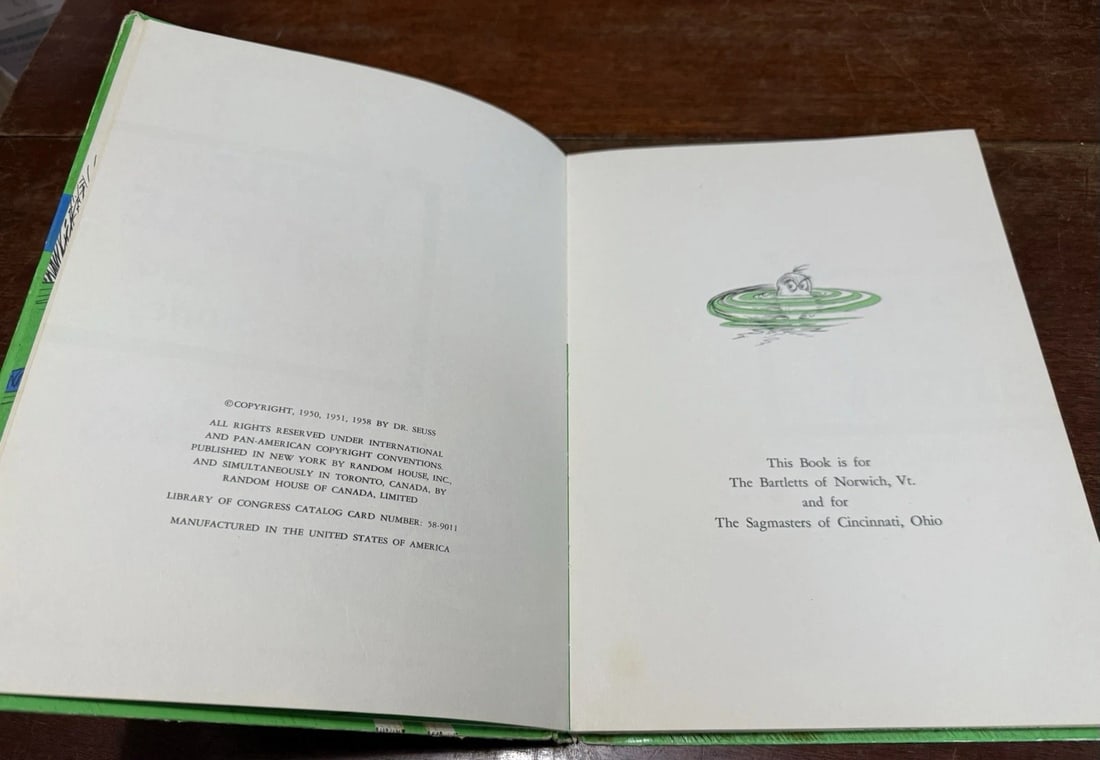 1958 YERTLE THE TURTLE and OTHER STORIES 1st Edition/Printing Dr. Seuss - 6