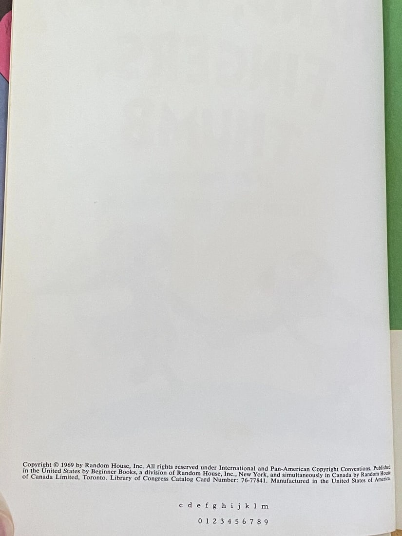 Hand, Hand, Fingers, Thumb 1969 by Al Perkins Book Club Edition Dr. Seuss VGood - 3