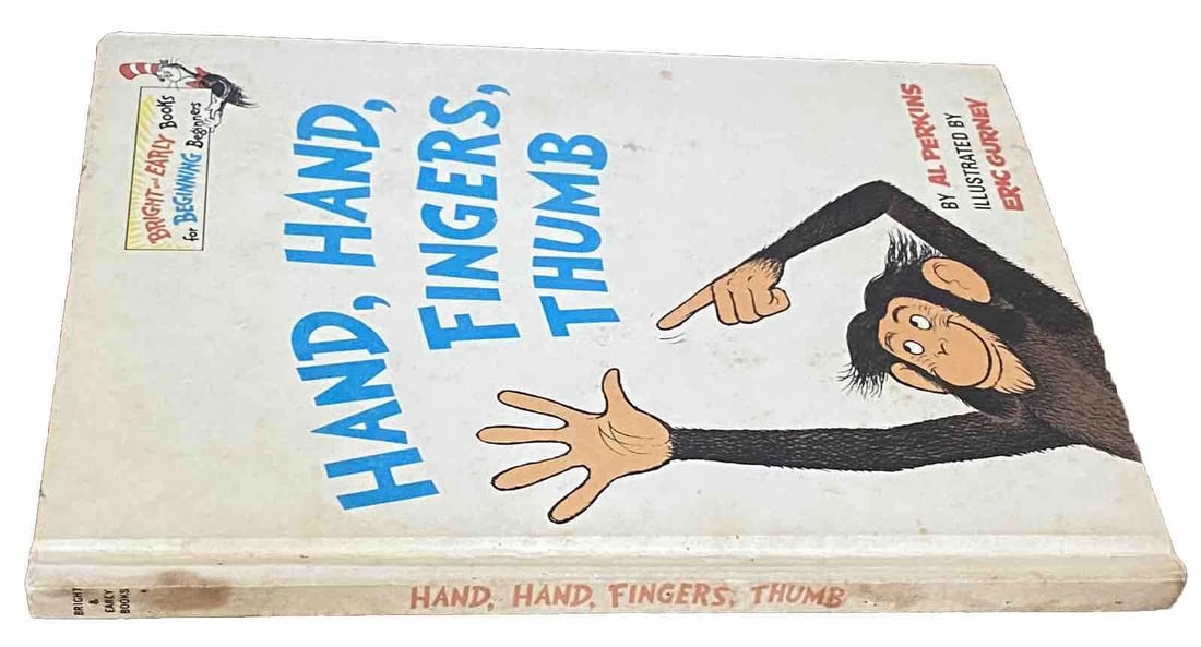Hand, Hand, Fingers, Thumb 1969 by Al Perkins Book Club Edition Dr. Seuss VGood - 6