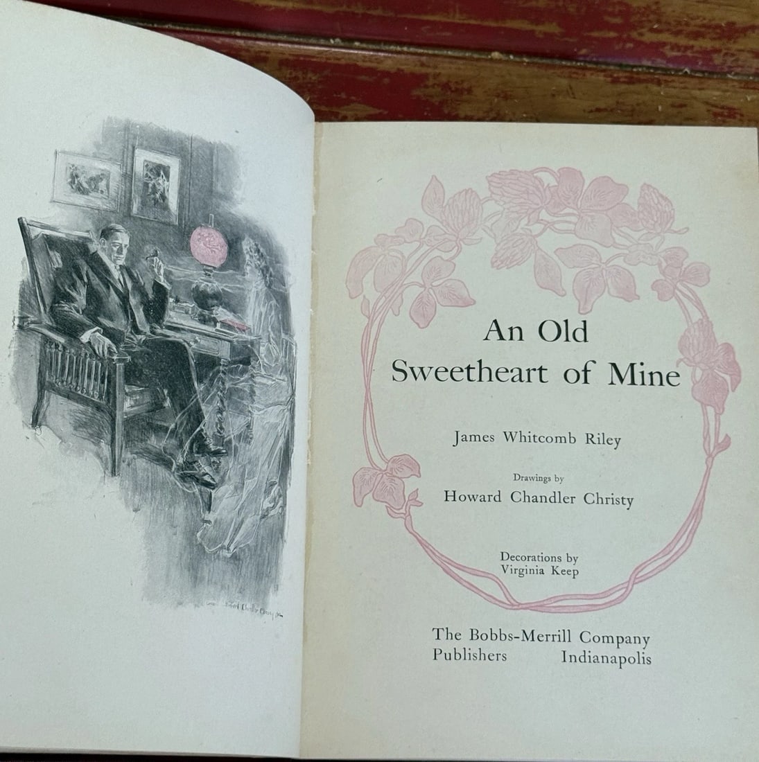 An Old Sweetheart of Mine James Whitcomb Riley 1902 Illustrated HC BobbsMerrill - 4