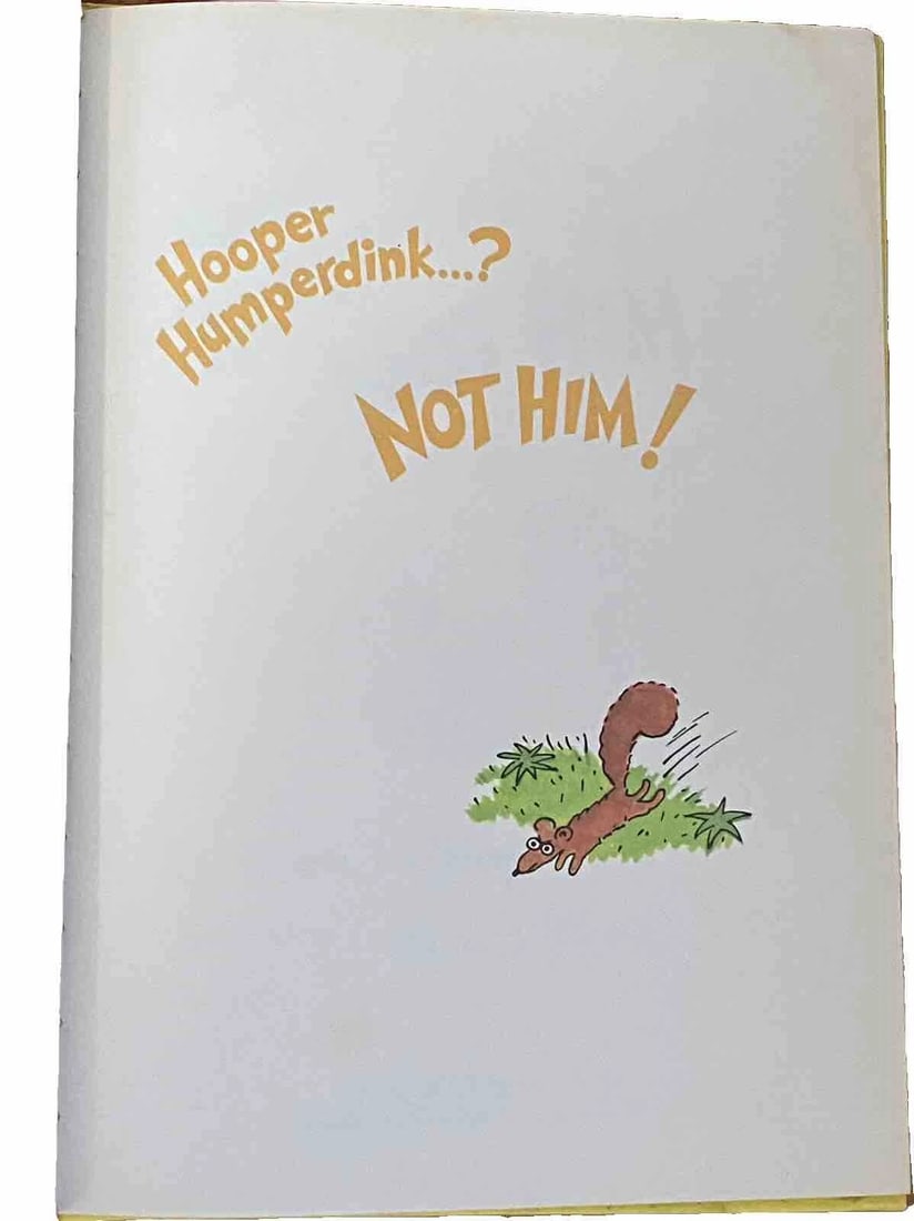 Dr Seuss, as Theo LeSieg HOOPER HUMPERDINK? NOT HIM! 1976 1st BC ED/Print RARE - 8