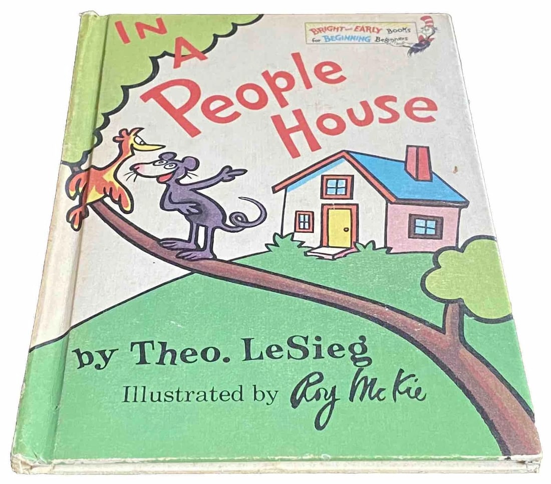Dr. Seuss In A People House Theo LeSieg Book Club Edition 1972 1st Ed/Print VG - 7