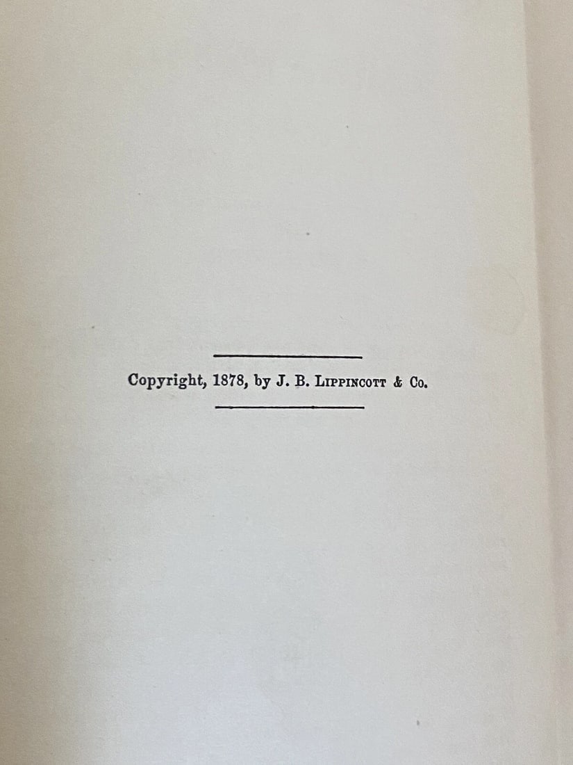 Mrs. A.L. Wister J.B. Lippincott 1880 MARGARETHE OR LIFE PROBLEMS HC Very Good - 4