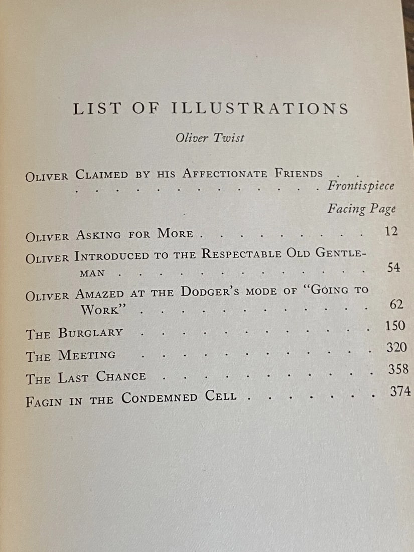 OLIVER TWIST Cleartype Edition Books Inc HC Illustrated 1930’s V Good - 8