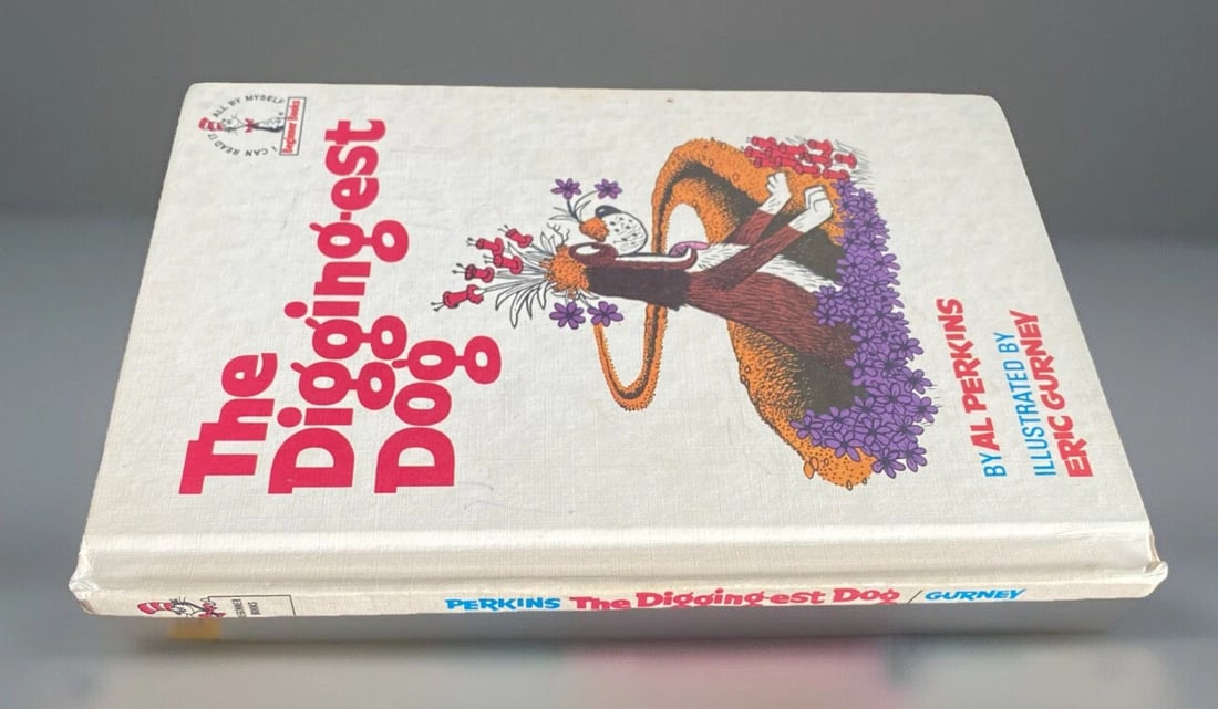 The Digging-est Dog Beginner Book HC 1967 Grolier BC Ed Al Perkins Very Good - 2