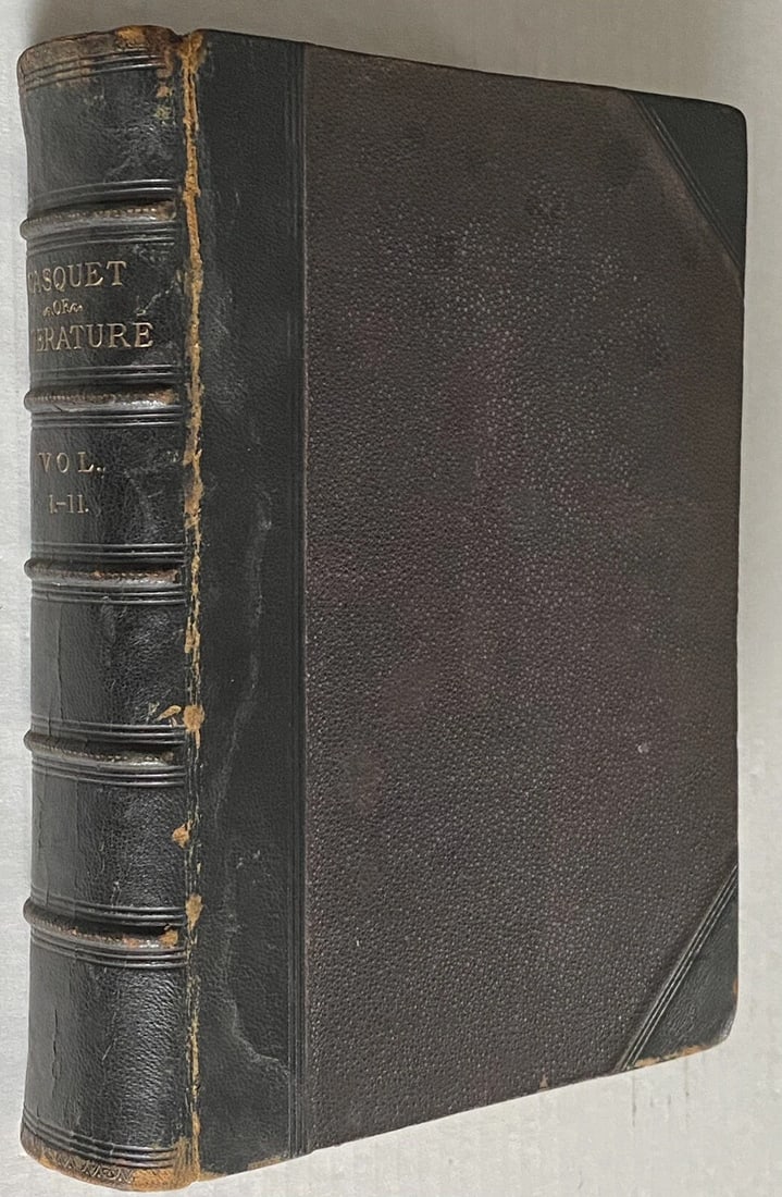CASQUET OF LITERATURE 1875 VOL. I-II in 1 Volume Partial Leather Gibbon BLACKIE - 2