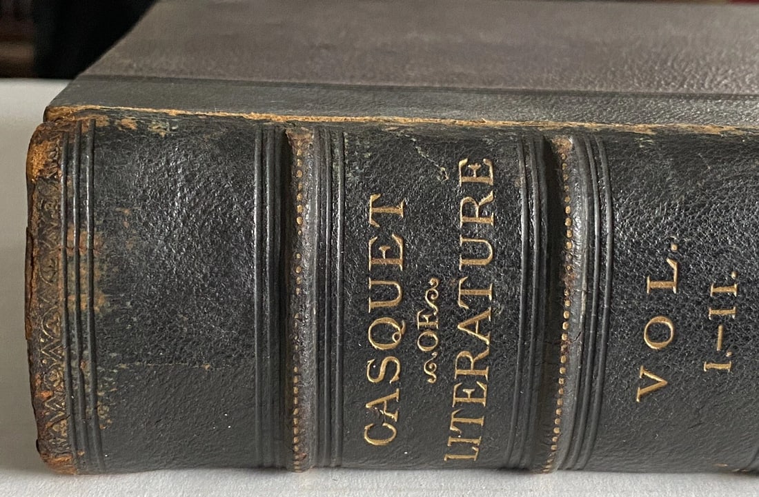 CASQUET OF LITERATURE 1875 VOL. I-II in 1 Volume Partial Leather Gibbon BLACKIE - 5
