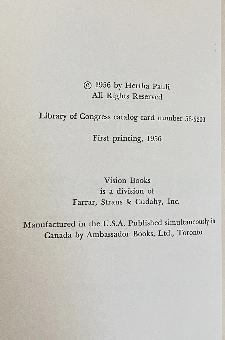 Bernadette And The Lady Hertha Pauli 1965 Hardcover Dust Jacket - 3