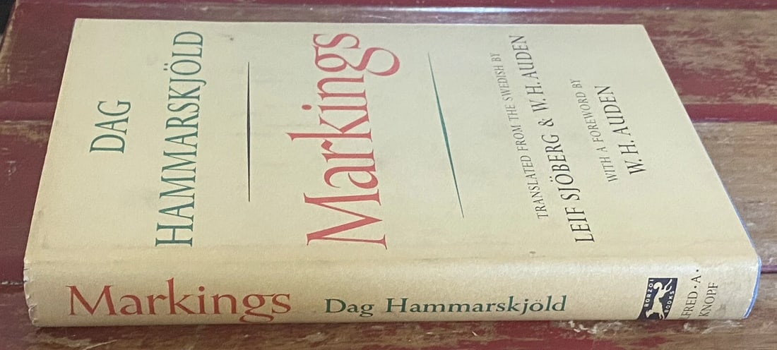 Hammarskjold, Dag MARKINGS Book Club Edition Hard Cover Dust Jacket - 5