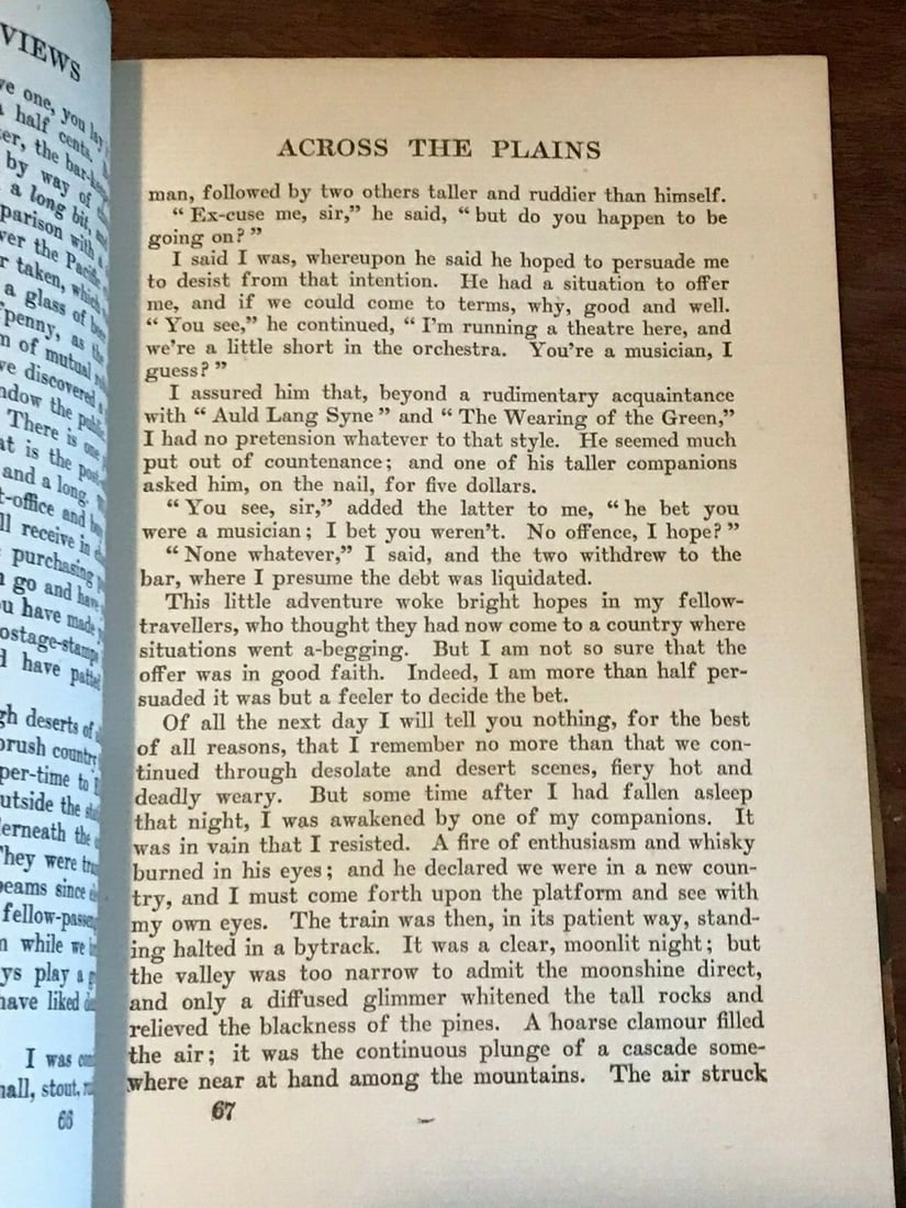 Robert L. Stevenson Across the Plains Vol.IX Ed.DeLuxe Subscribers 1906 Brainard - 9