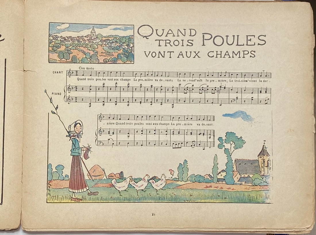 Gabriel Pierne Voyez Comme on Danse Chansons De Jeu et RondesEnfantines Signed - 10