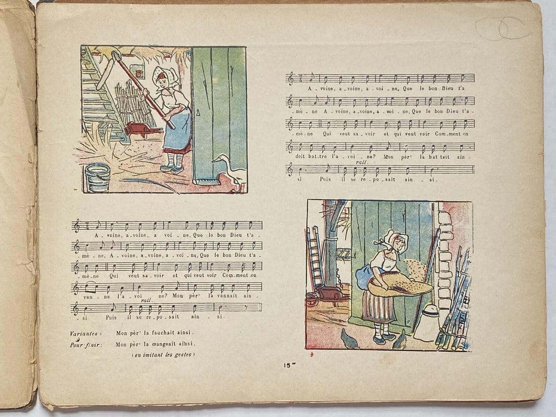 Gabriel Pierne Voyez Comme on Danse Chansons De Jeu et RondesEnfantines Signed - 6