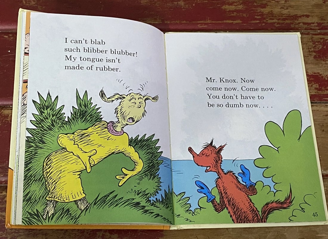Fox In Socks by Dr. Seuss 1993 Random House Hardcover Very Good - 10