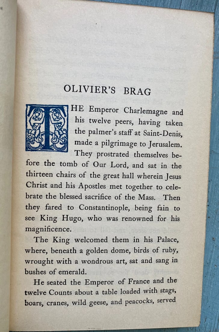 The Merrie Tales Of Jacques Tourne Broche Anatole France Blue Leather 1923 Dodd - 8