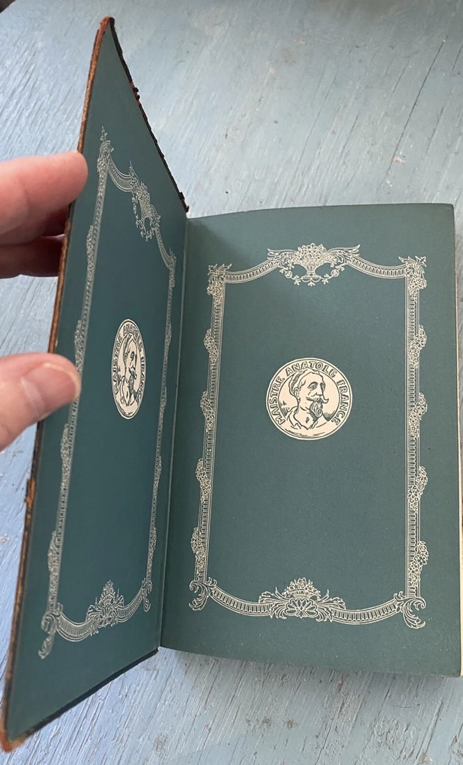 Antique Book Balthasar by Anatole France Blue Leather 1924 Dodd Mead & Co. RARE - 5