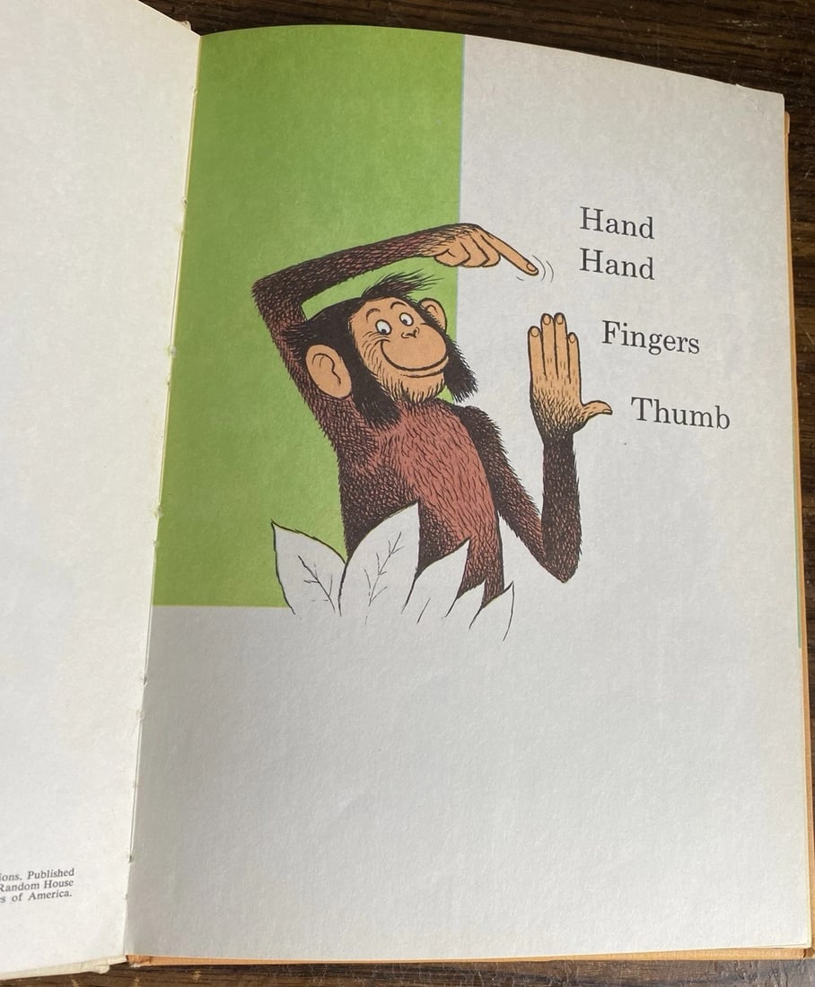 Hand, Hand, Fingers, Thumb 1969 by Al Perkins Book Club Edition Dr. Seuss VGood - 7