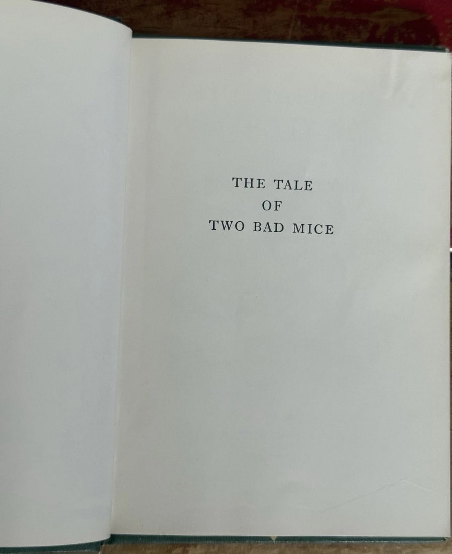Beatrix Potter "The Tale of Two Bad Mice" F Warne & CO HC 1932 V. Good Condition - 5