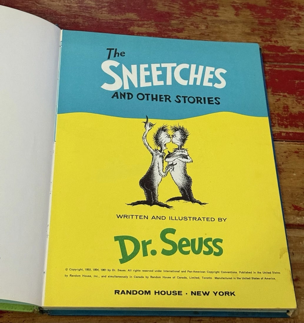 The Sneetches and Other Stories by Dr. Seuss 1961 Hardcover Random House - 2