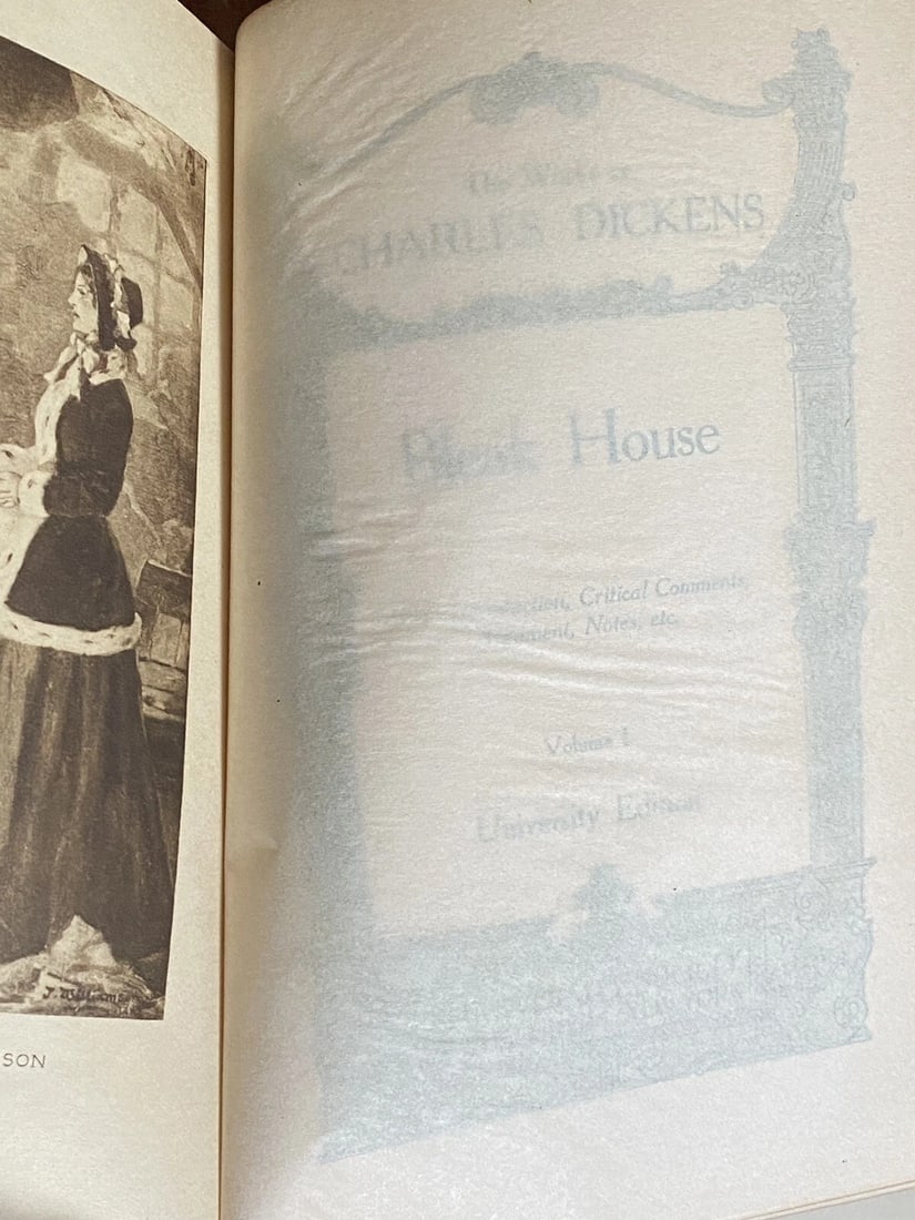 The Works Of Charles Dickens University Edition Vol. 1 Bleak House Antique 1911 - 12