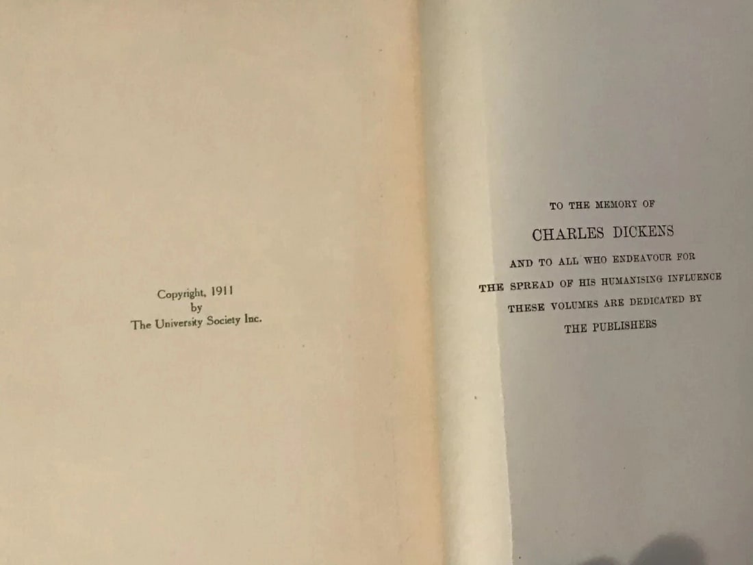 The Works Of Charles Dickens University Edition Vol. 1 Bleak House Antique 1911 - 4