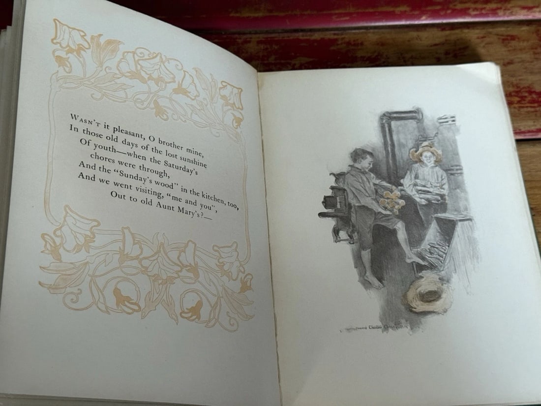 James Whitcomb Riley, Howard Chandler ChristyOUT TO OLD AUNT MARY'S 1stEd/Print - 14