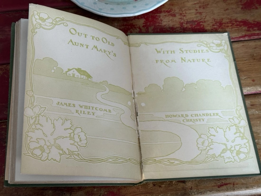 James Whitcomb Riley, Howard Chandler ChristyOUT TO OLD AUNT MARY'S 1stEd/Print - 5