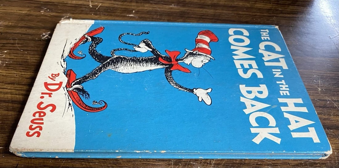 FIRST EDITION Dr Seuss Cat in the Hat Comes Back Very Early Print 1958 Good - 6