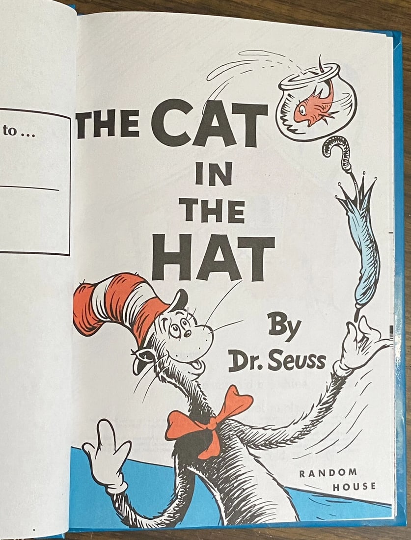 THE CAT IN THE HAT By Dr. Seuss Beginner Books Book Club Edition 1957/1985 - 2