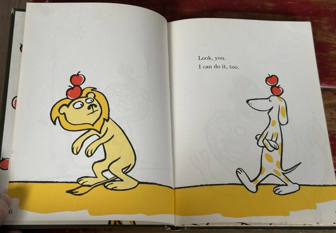 Dr. Seuss 1961 Vtg Book Club Ed Ten Apples Up On Top Theo Lesieg 1st Ed/ 1st Pr - 11