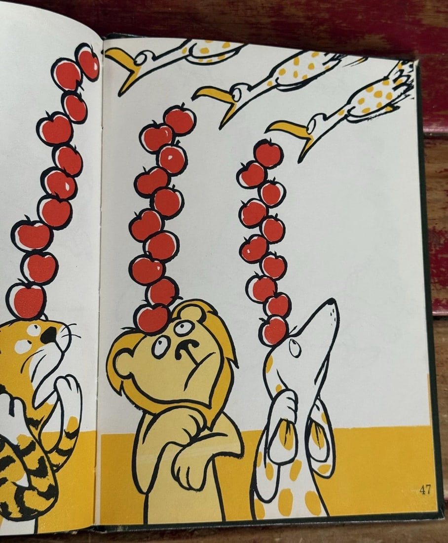 Dr. Seuss 1961 Vtg Book Club Ed Ten Apples Up On Top Theo Lesieg 1st Ed/ 1st Pr - 9