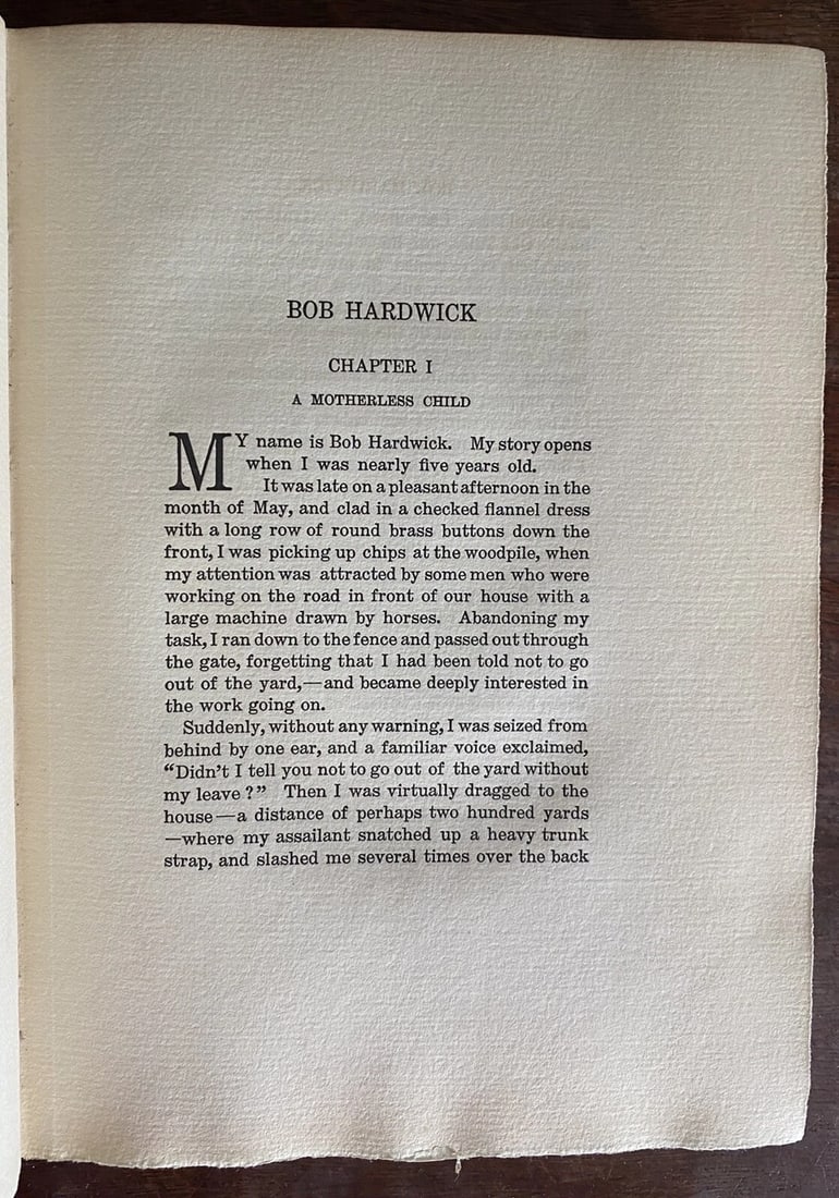 Henry Howard HARPER Bob Hardwick The Story of His Life and Experiences 1911 1st - 9