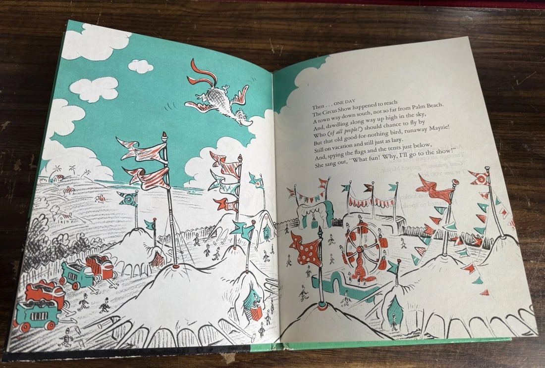 Dr. Seuss Horton Hatches the Egg 1968 HC Random House 1940 Reprint Ed. Good Cond - 8