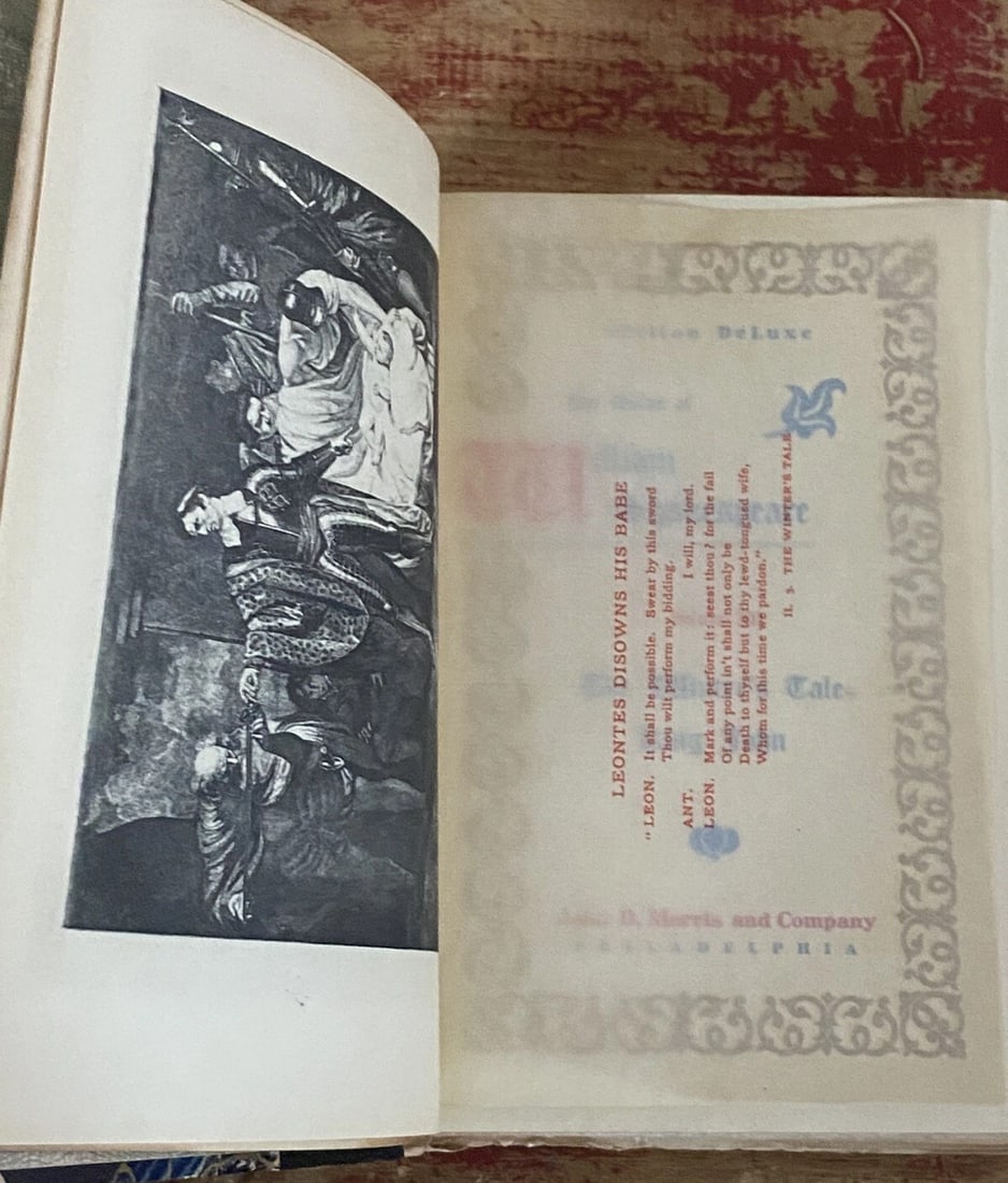 Shakespeare’s Works Elgin Ed. Deluxe Vol. XII #360/1000 Morris 1901 Winter’sTale - 2